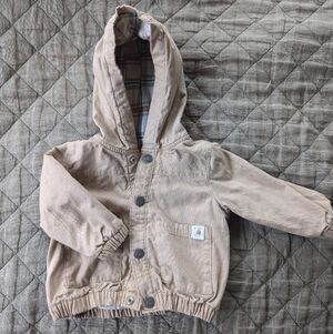 Carters 6 Mo Flannel Lines Spring Baby Jacket